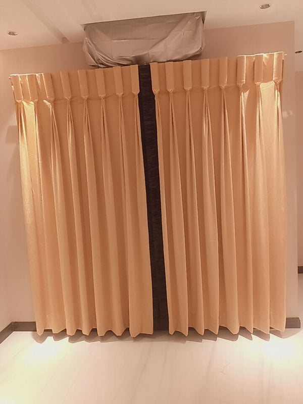 2 Panel Velvet Curtains With Loop Design