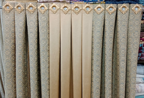 Jacquard Front Ring Show Curtains  and Velvet Curtains